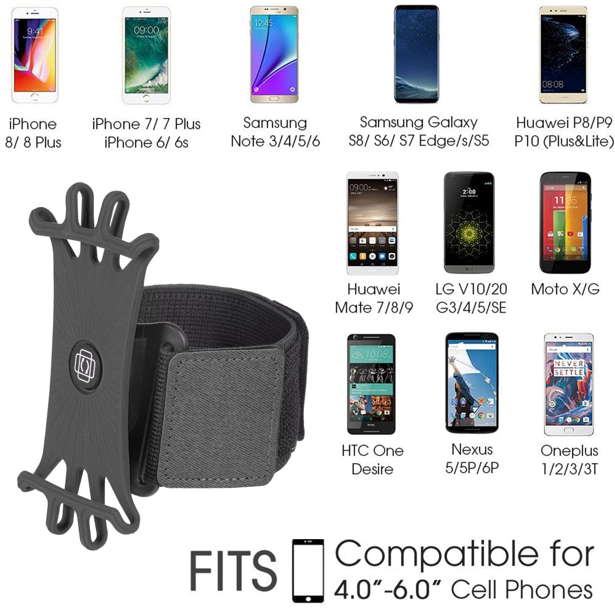 Armband Wristband 360 Degree Rotation Sport Wrist strap for smartphone